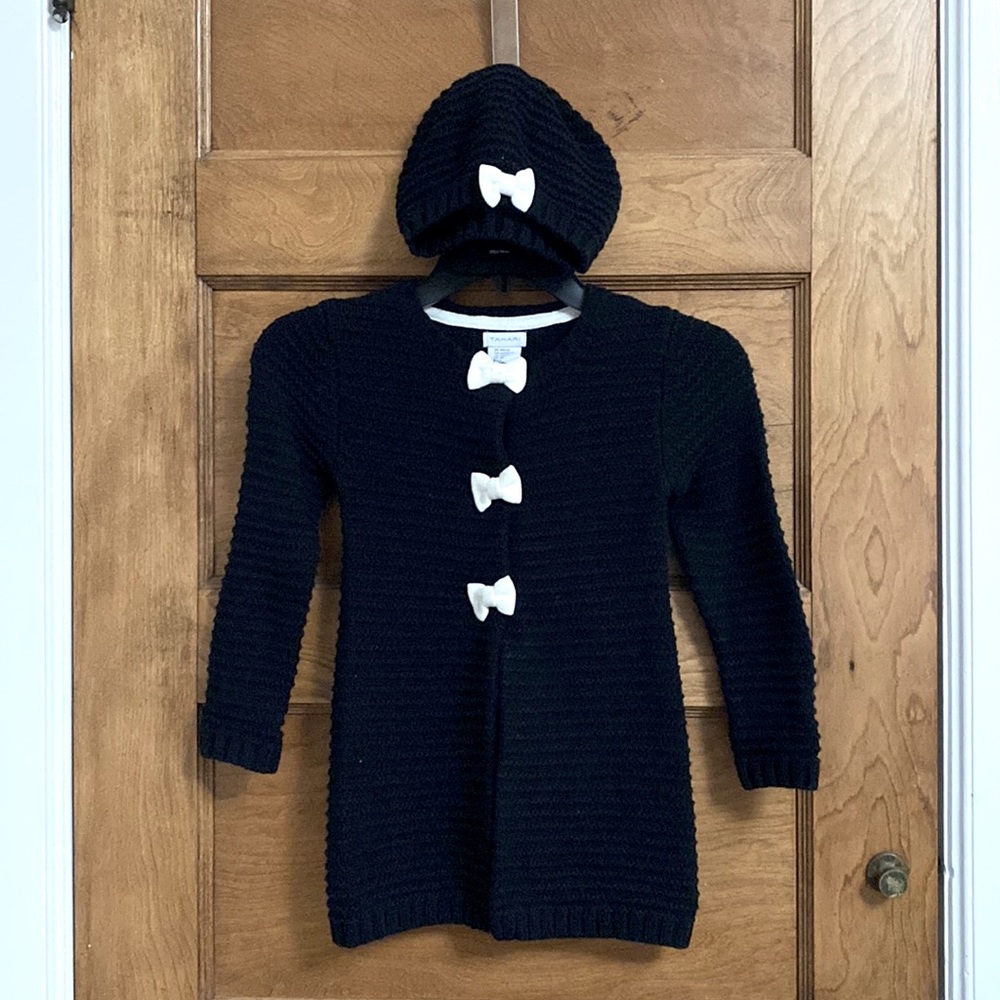 Tahari Sweater Coat with Matching Hat